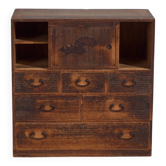 Old sliding door chest of drawers – Taishō / Shōwa period (c. 1920-1945) #92