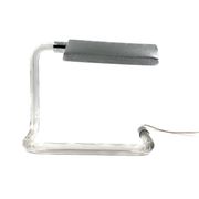 Peter hamburger, crylicord modernist crylicord desk lamp, knoll international, 1960s