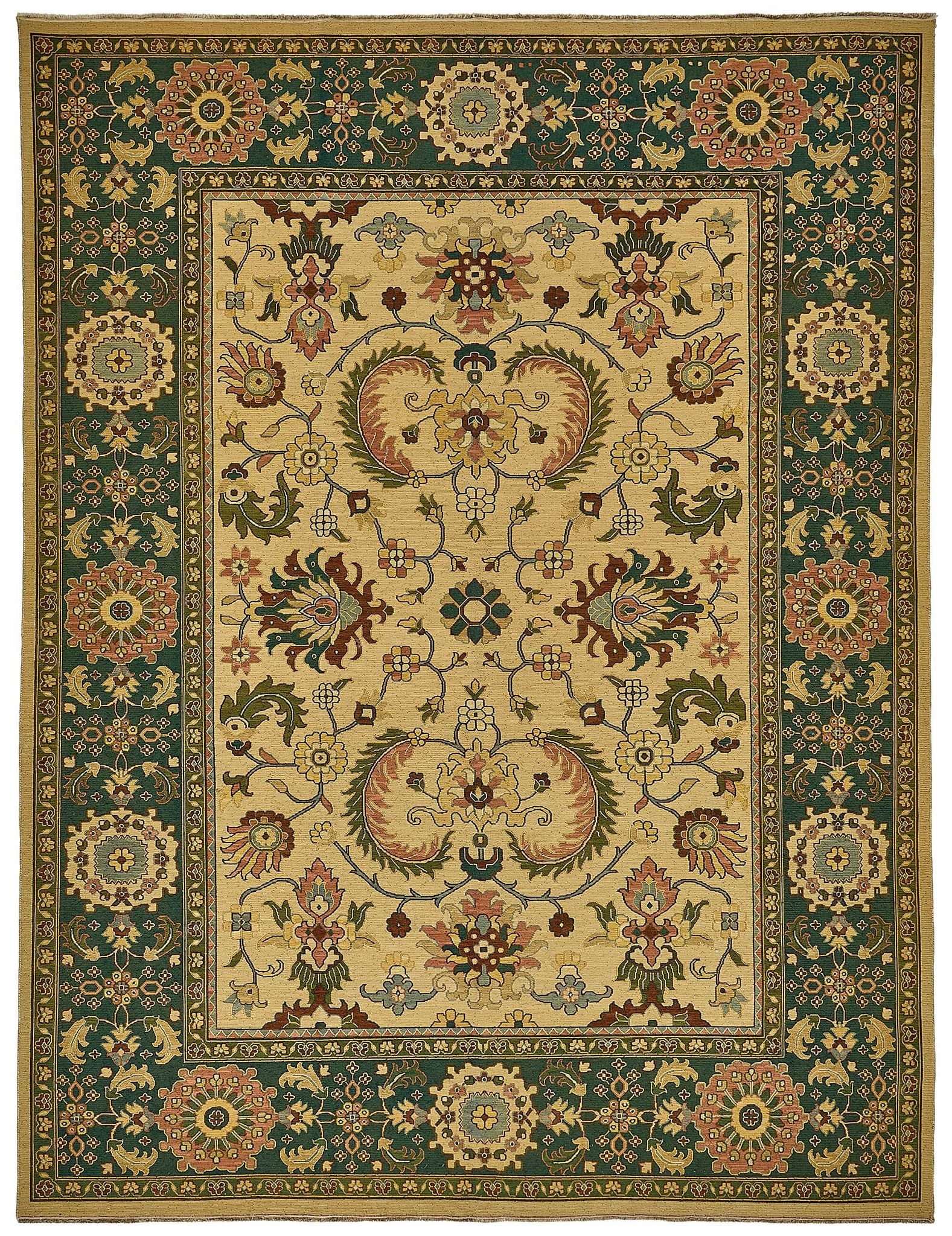 Turkish Handknotted Wool Oushak Rug 268 cm x 350 cm