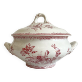 Fontanges iron earthenware soup tureen, Sarreguemines