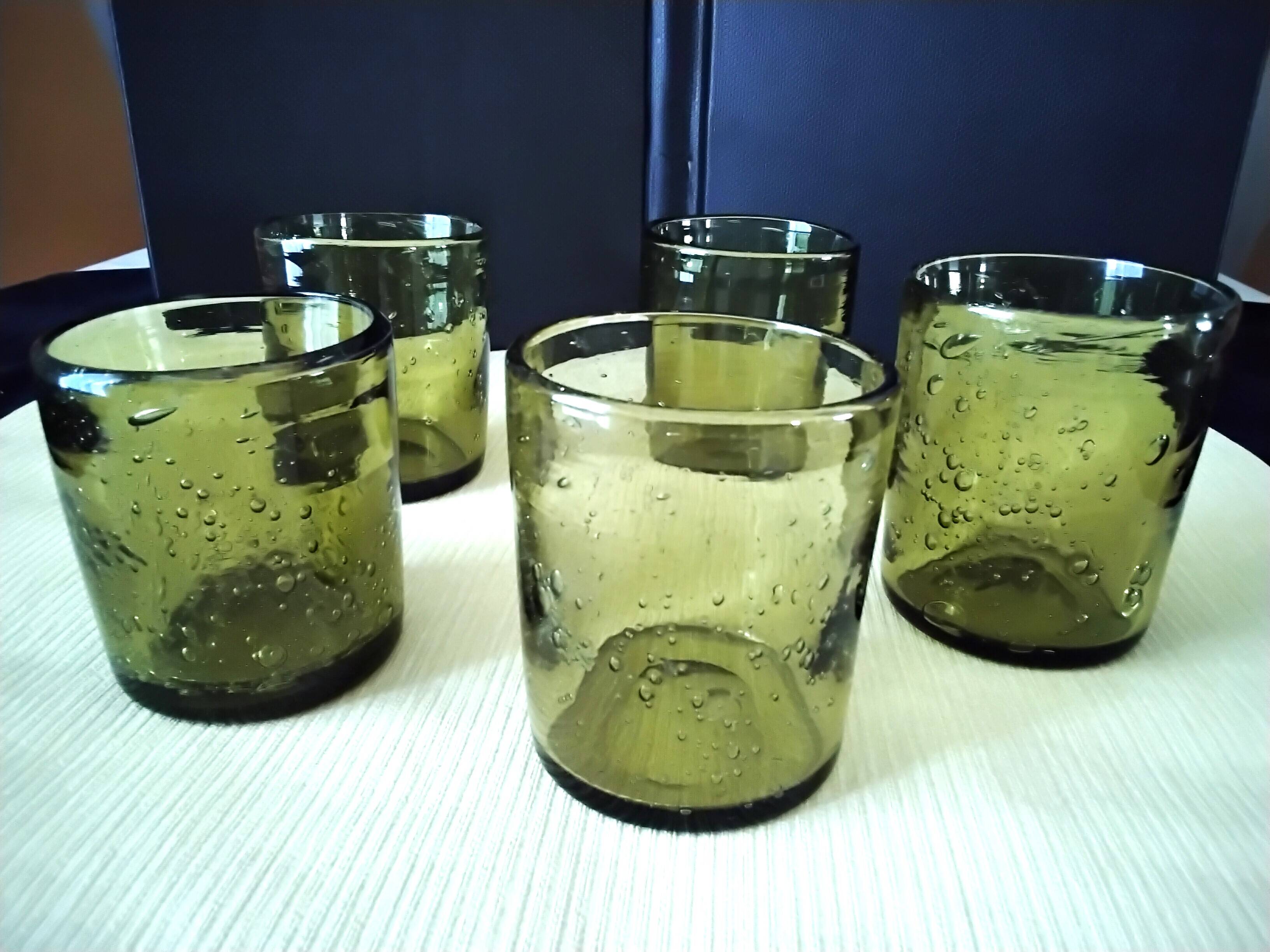 5 Biot bubble glass whiskey glasses?