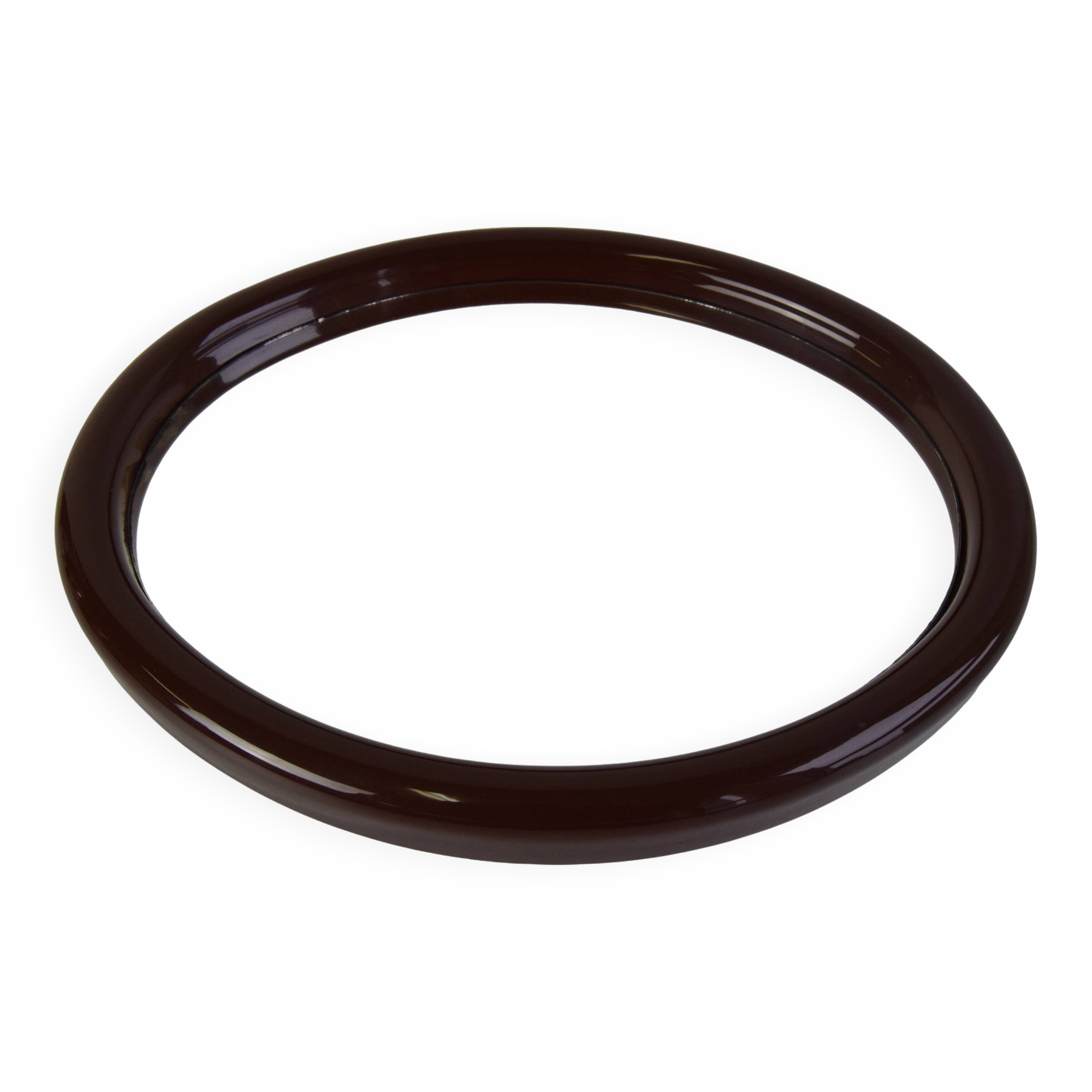 Vintage Oval Wall Mirror, Czechoslovakia, 1970's.