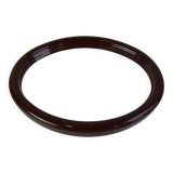 Vintage Oval Wall Mirror, Czechoslovakia, 1970's.