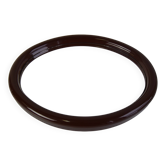 Vintage Oval Wall Mirror, Czechoslovakia, 1970's.