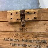 Vintage industrial wooden chest