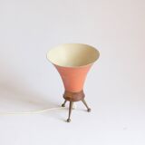 Brass tripod table lamp, 1950s