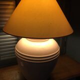 Pink ceramic lamp
