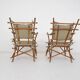 2 fauteuils en bambou, Italie, années 1960