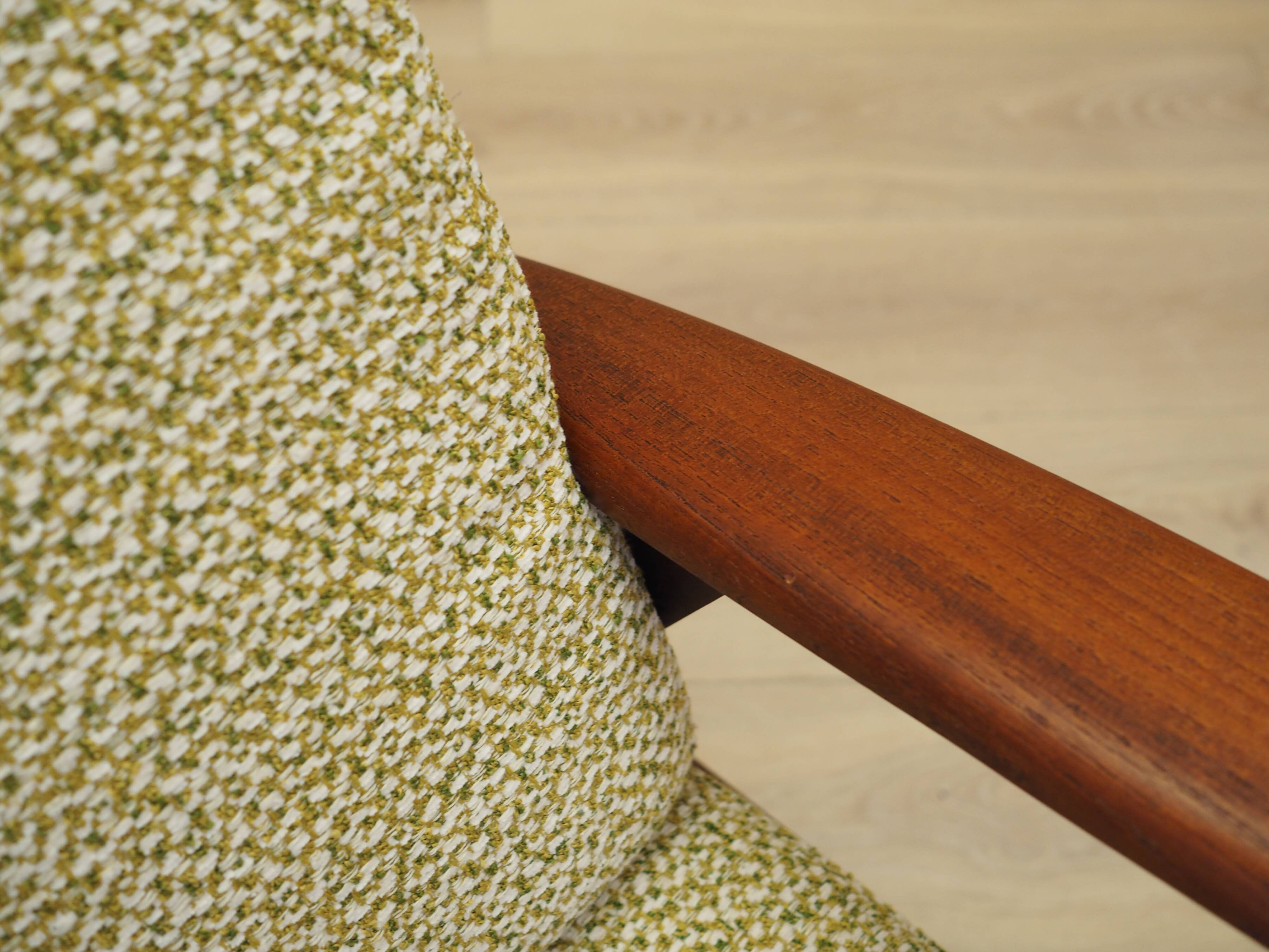 Fauteuil en teck, design danois, années 1970, production : Danemark