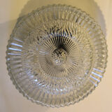 Vintage glass ceiling or wall lamp, Italy, 1960s