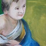 Oil portrait on canvas