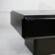 Table basse bois laqué noir, France, circa 1970