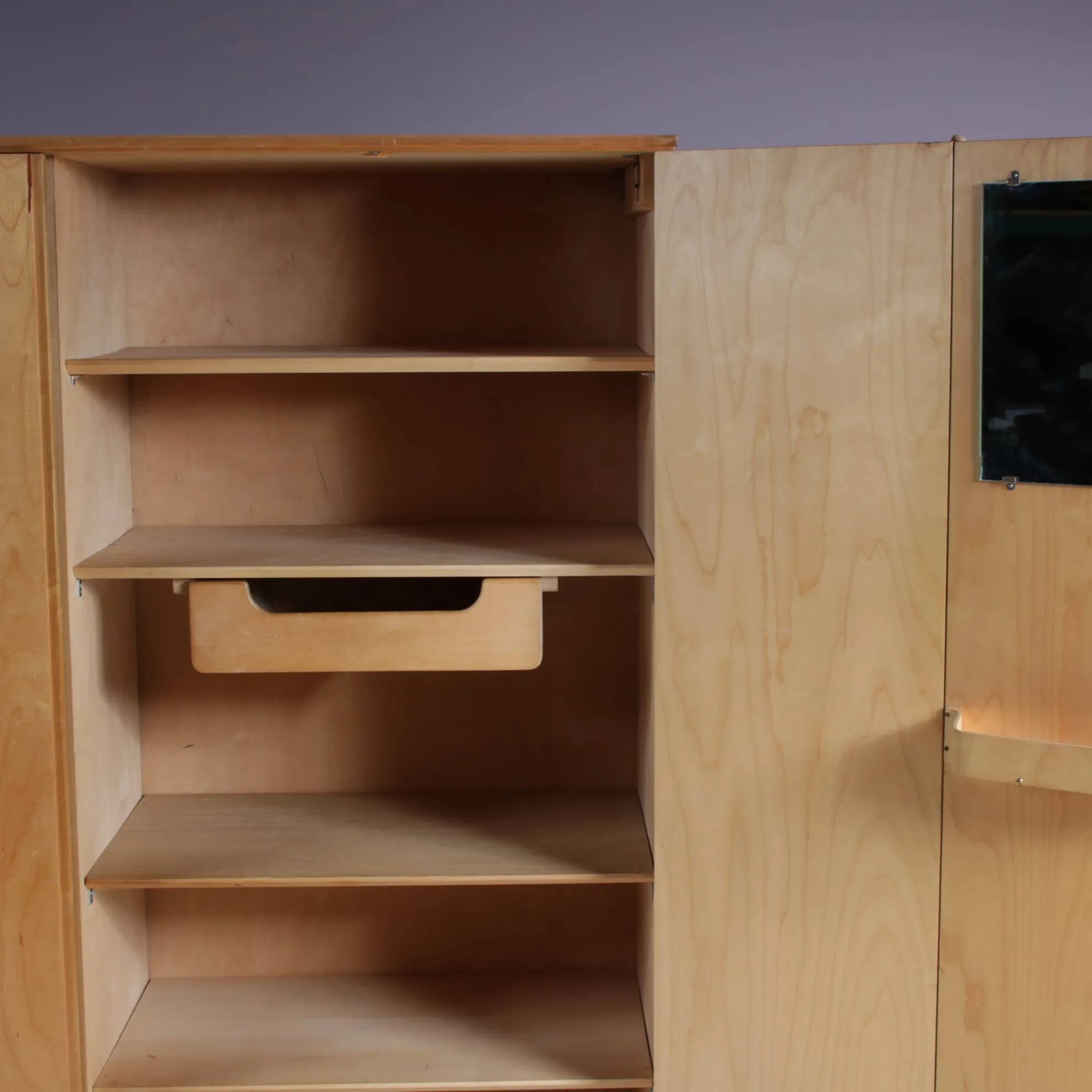 1950s “KB04” wardrobe by Cees Braakman for Pastoe, Netherlands