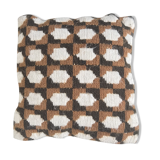 Coussin en broderie de laine 40x40cm