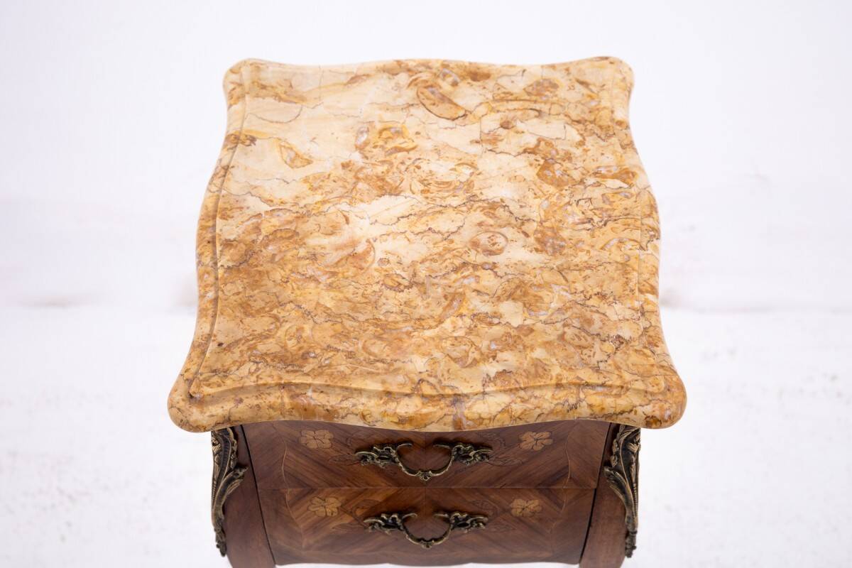 Unique bedside tables, France, circa 1920.