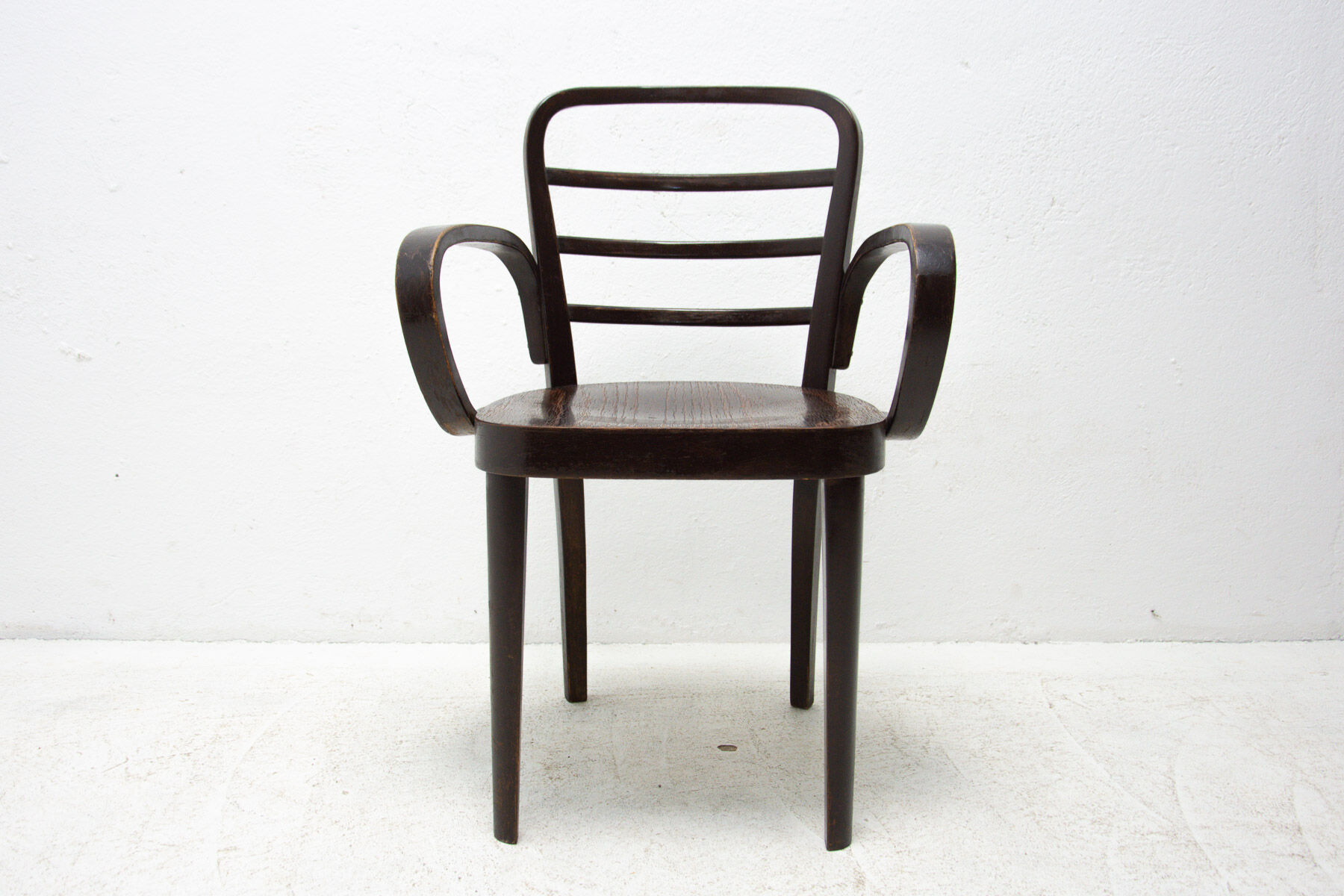 Art deco writing desk chair, 1930, bohemia