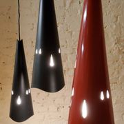 Vintage perforated metal suspensions
