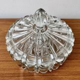 Vintage Glass Trinket Bowl with Lid