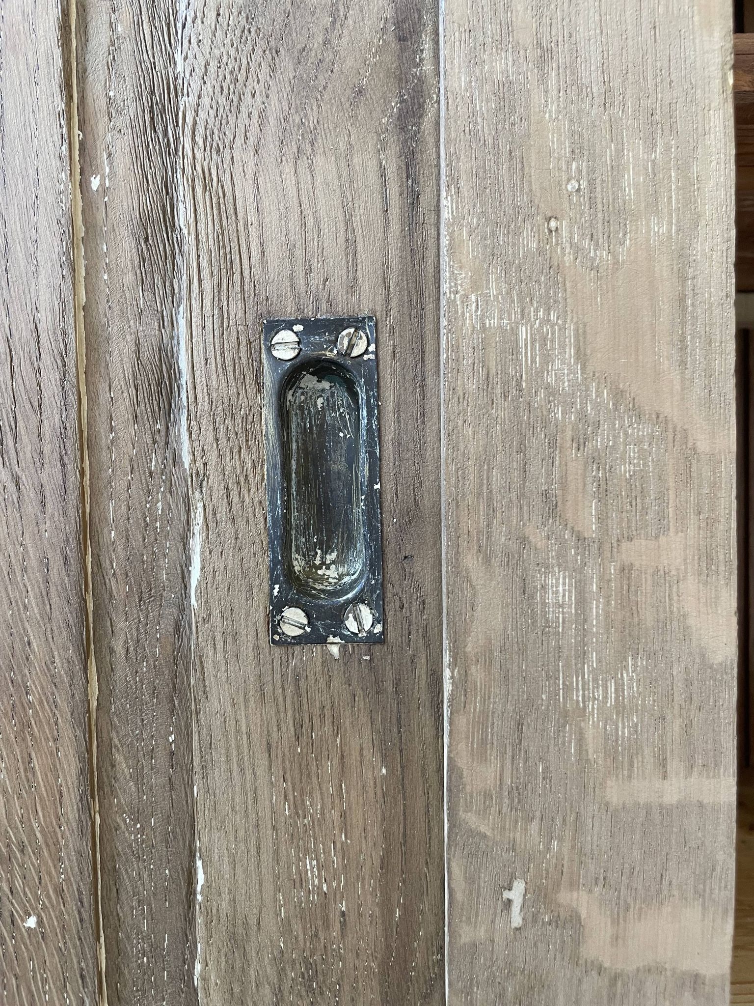 Large row of solid oak loom sliding doors