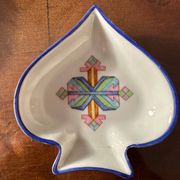Bridge Table Ashtray - Ace of Spades - Vintage Porcelain Artoria Limoges