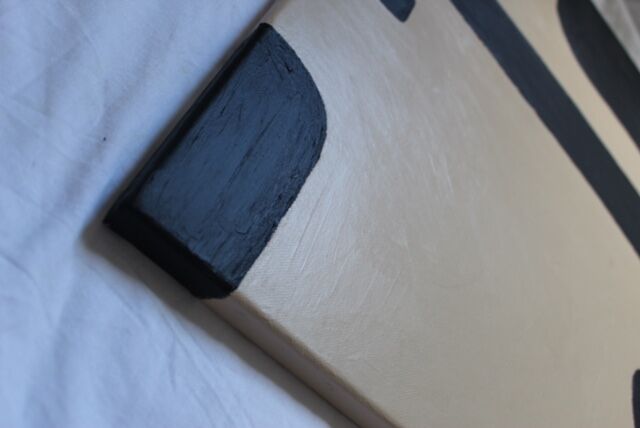 Set of two abstract canvases