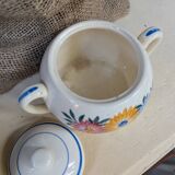 Vintage earthenware sugar bowl