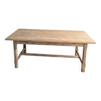 Solid oak farm table