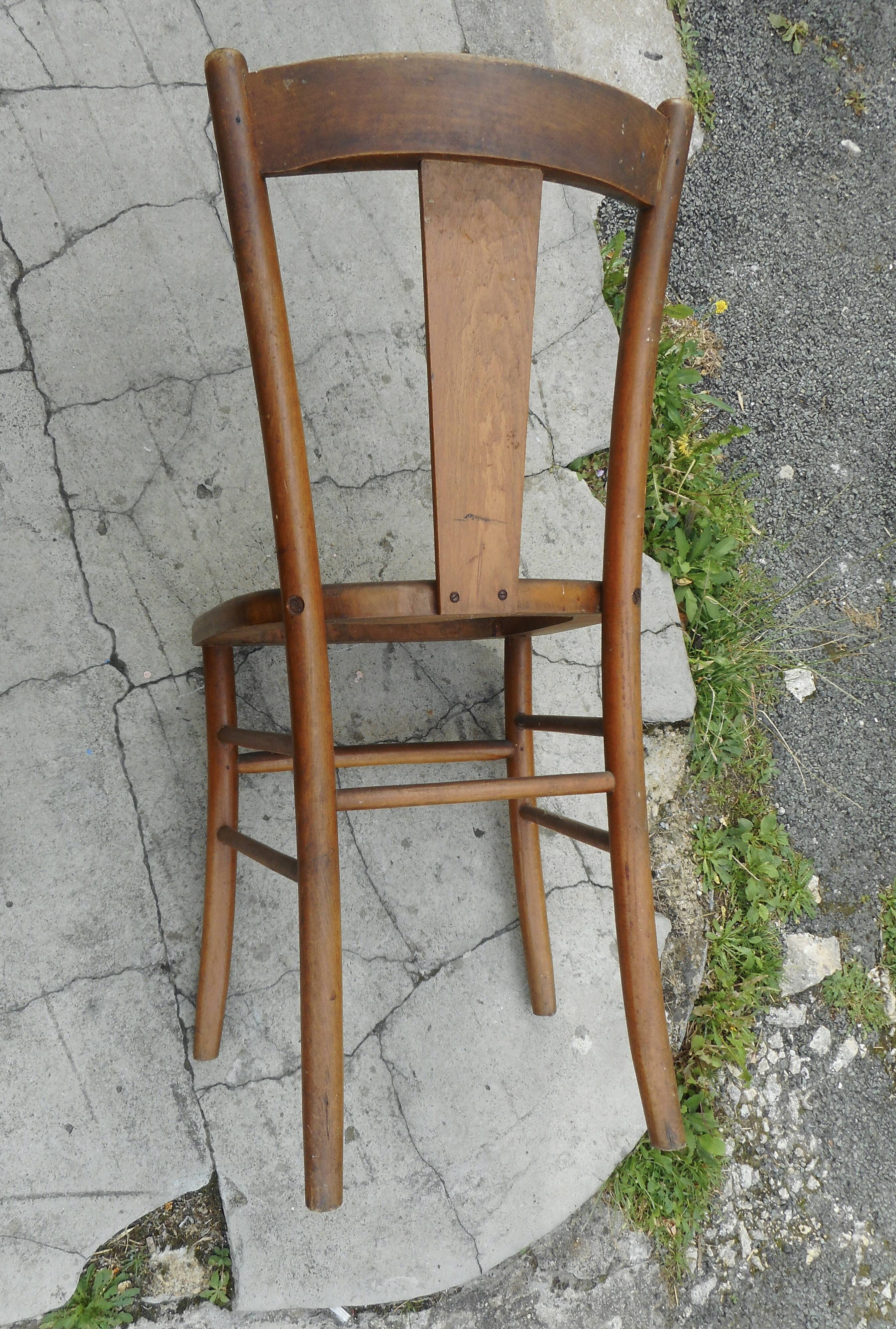 Five bistro chairs