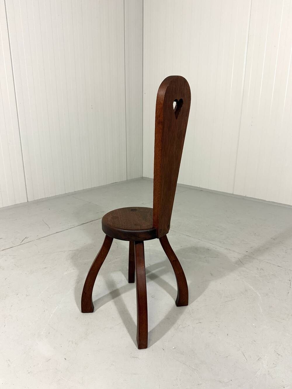 Brutalist rustic small chair stool side table plant table 1960’s