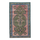Vintage handmade Turkish rug 180x305 cm