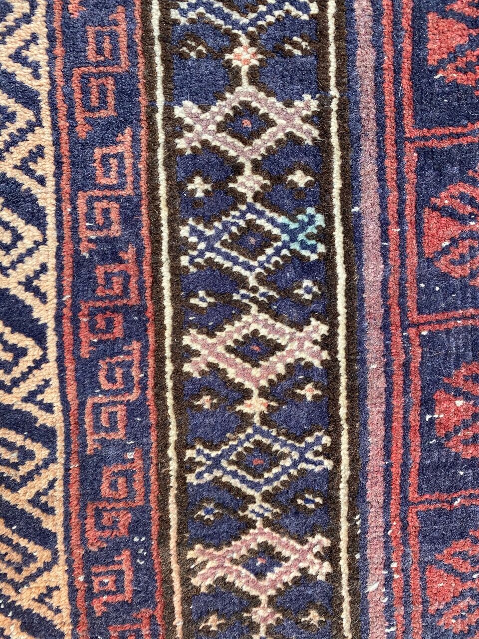 Vintage carpet turkmen belutch afghan 81x123 cm