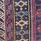 Vintage carpet turkmen belutch afghan 81x123 cm