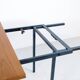 Table transformable teck et acier années 50' fabrication française