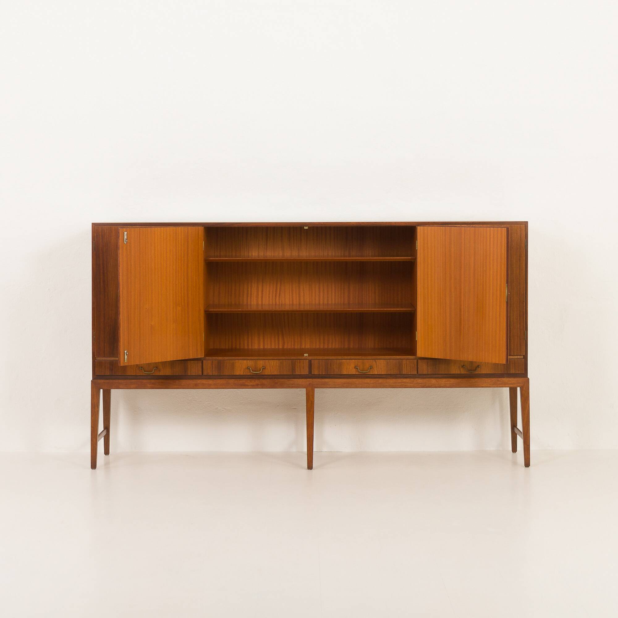Rosewood highboard by Severin Hansen, Denmark, 1960s
