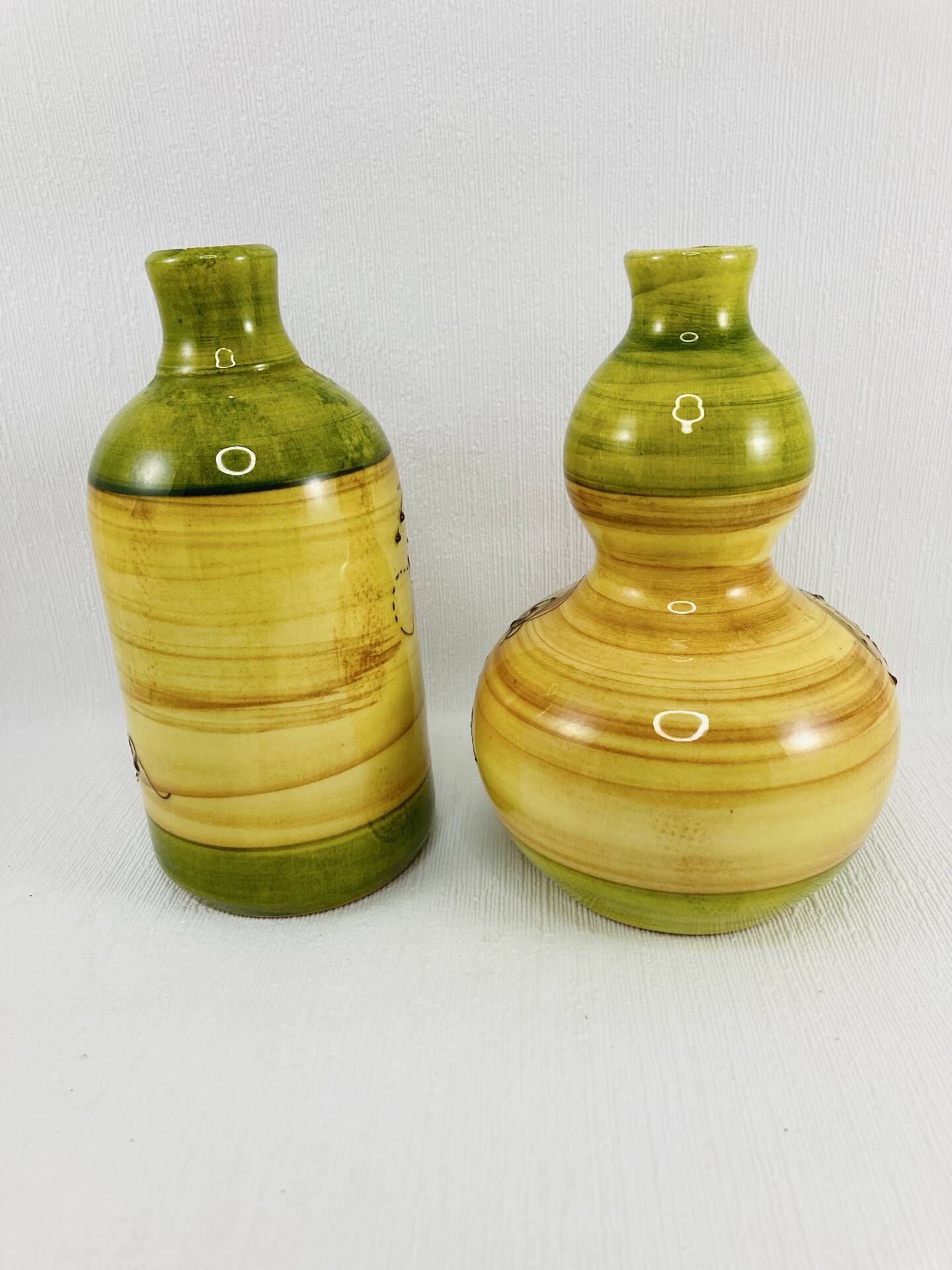 Pair of Bottles or Soliflore Vases Vallauris - Georges Chassin (GC)