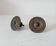 Pair of antique Empire furniture knobs from the 19th century.