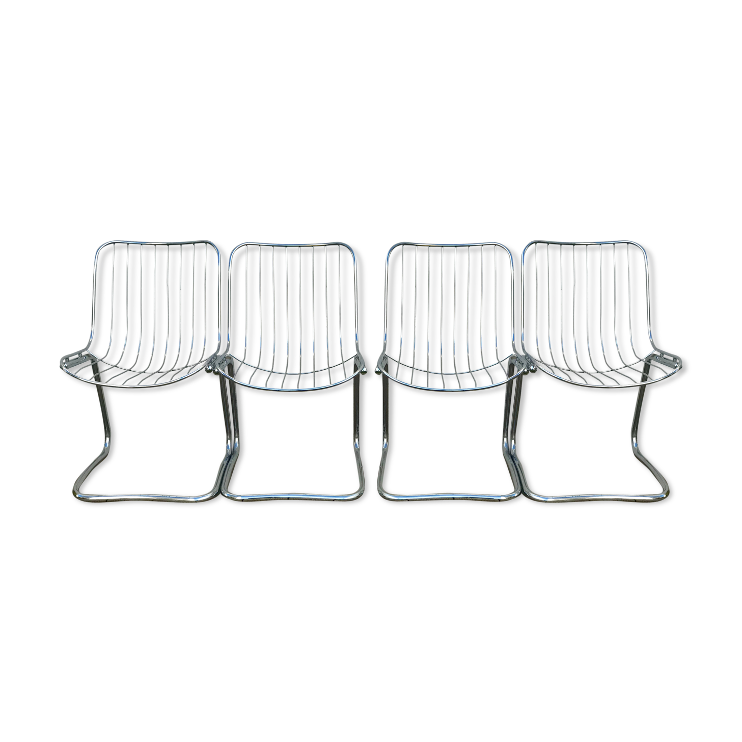 Chaises métal chromée Rinaldi