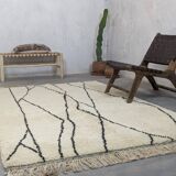 Moroccan berber wool rug 251 x 154 cm