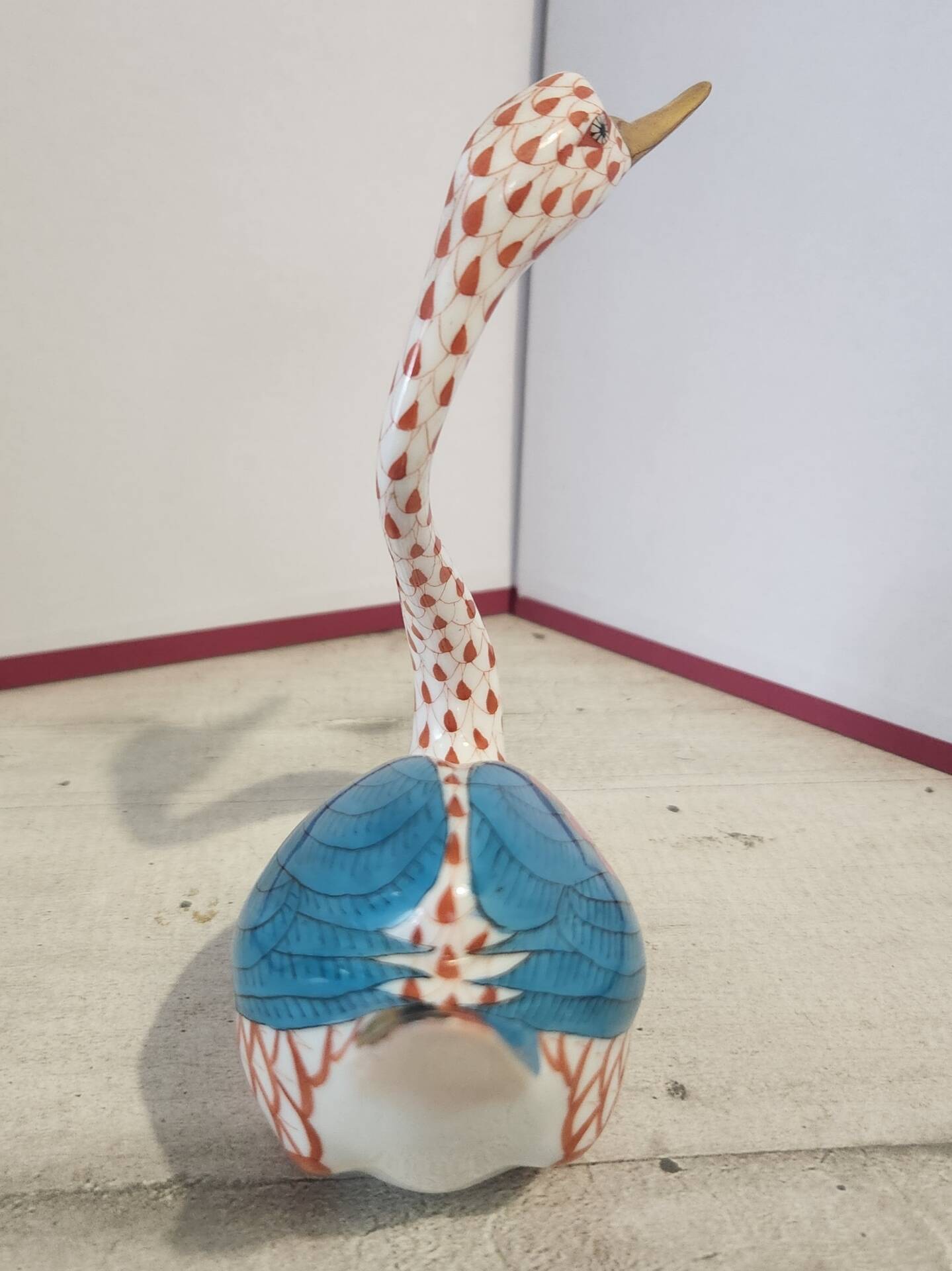 Herend porcelain swan