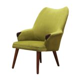 Green armchair, Danish design, 1970s, production: Denmark