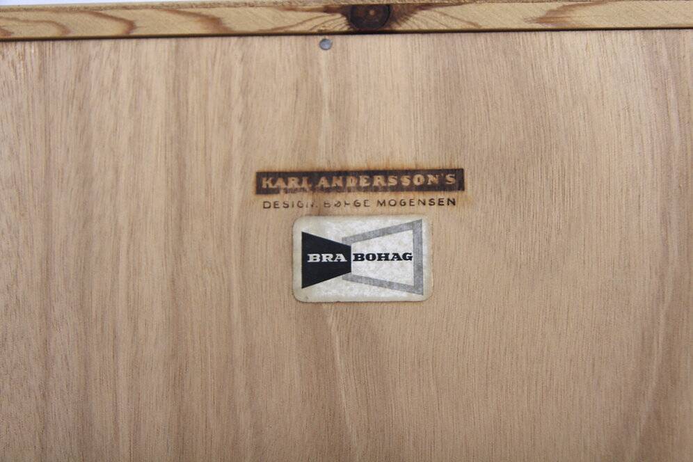 Bibliothèque scandinave en chêne "öresund", Børge Mogensen, Suède, 1960