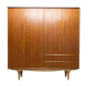 Scandinavian teak cabinet 1960 with mounting plan