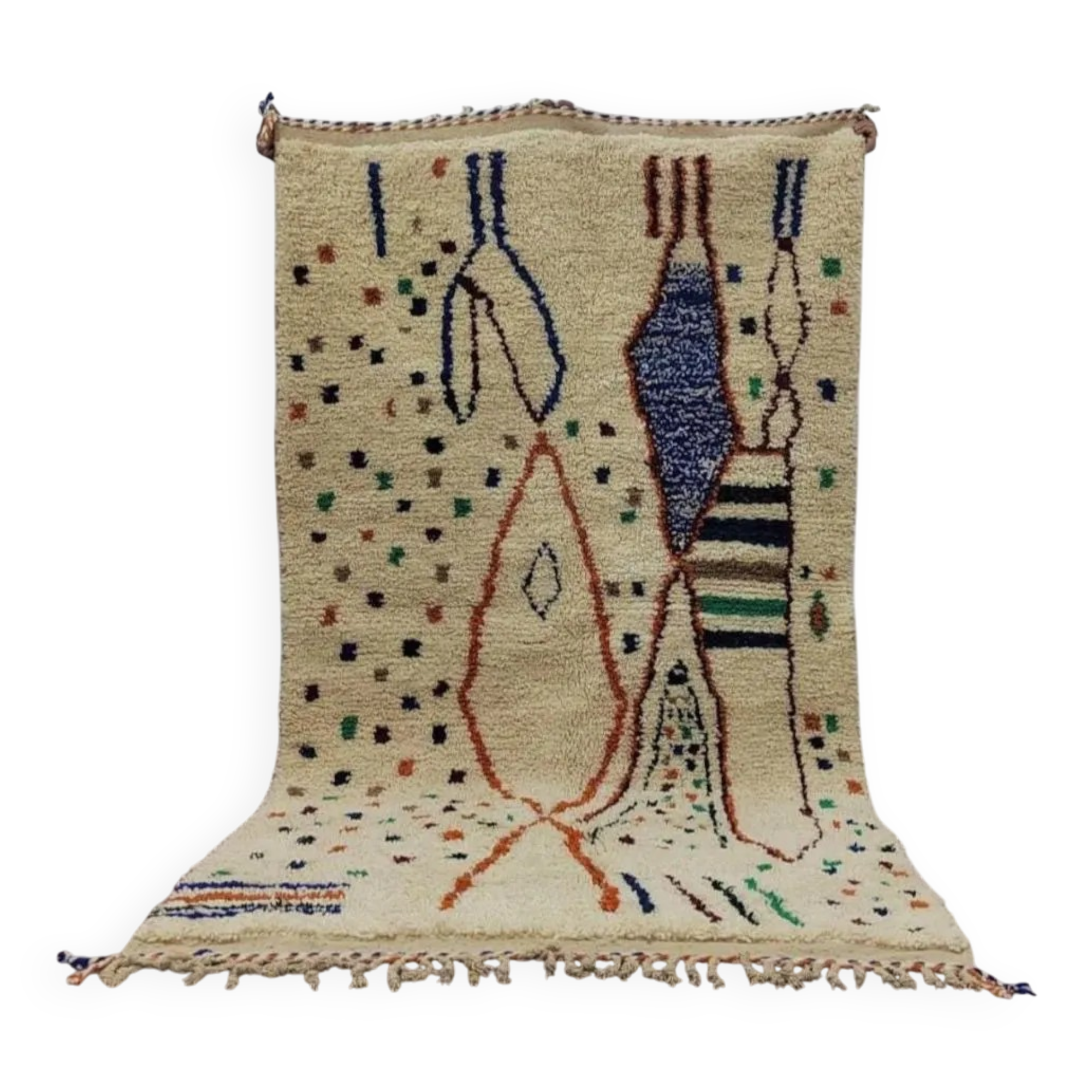 Moroccan rug in pure wool 2.5 x 1.5 m