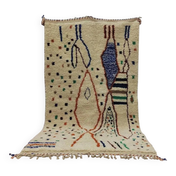 Moroccan rug in pure wool 2.5 x 1.5 m