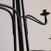 Large Wrought Iron Floor Candelabra, 1950s