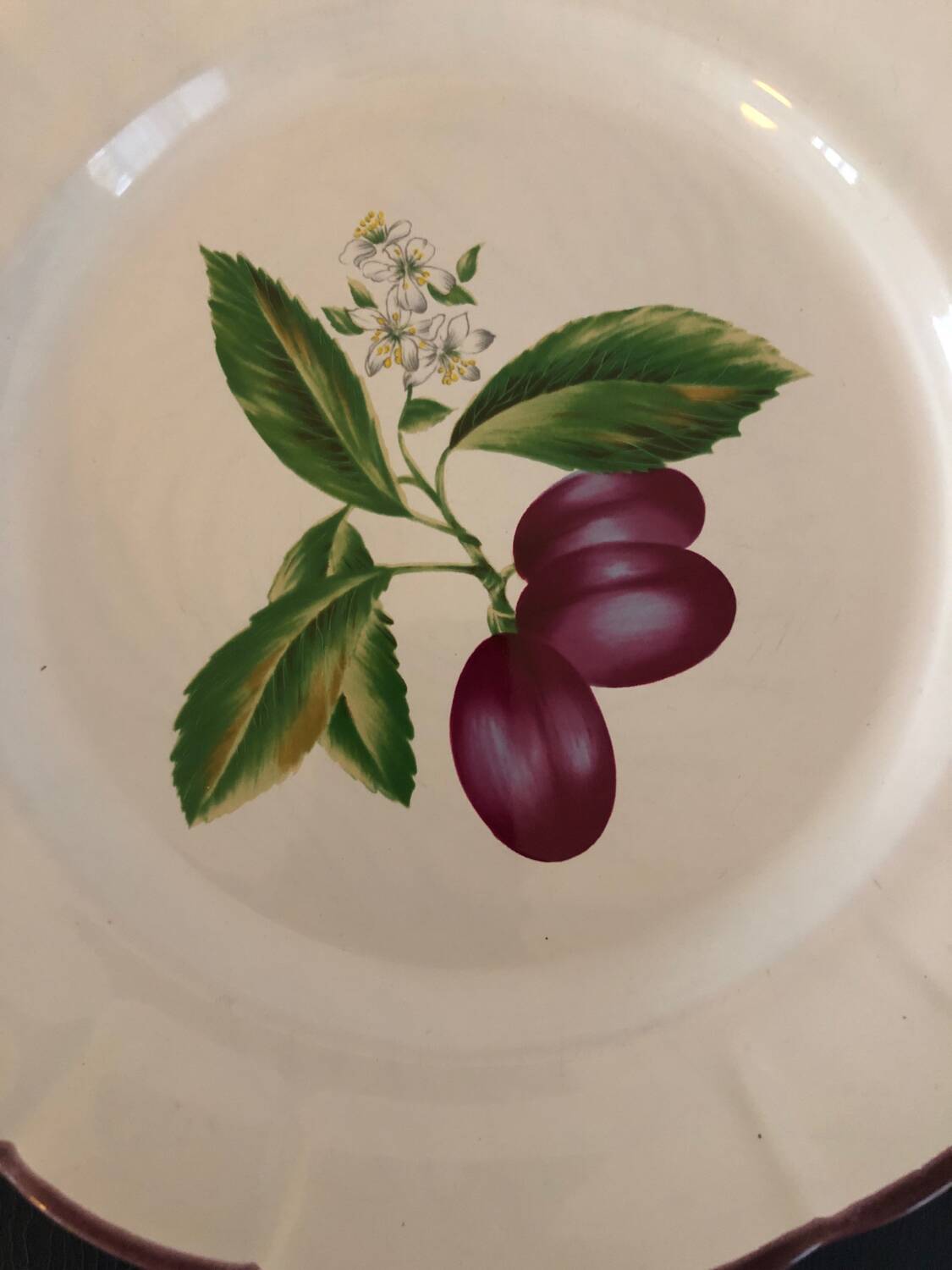 Vintage earthenware dish from Niederviller