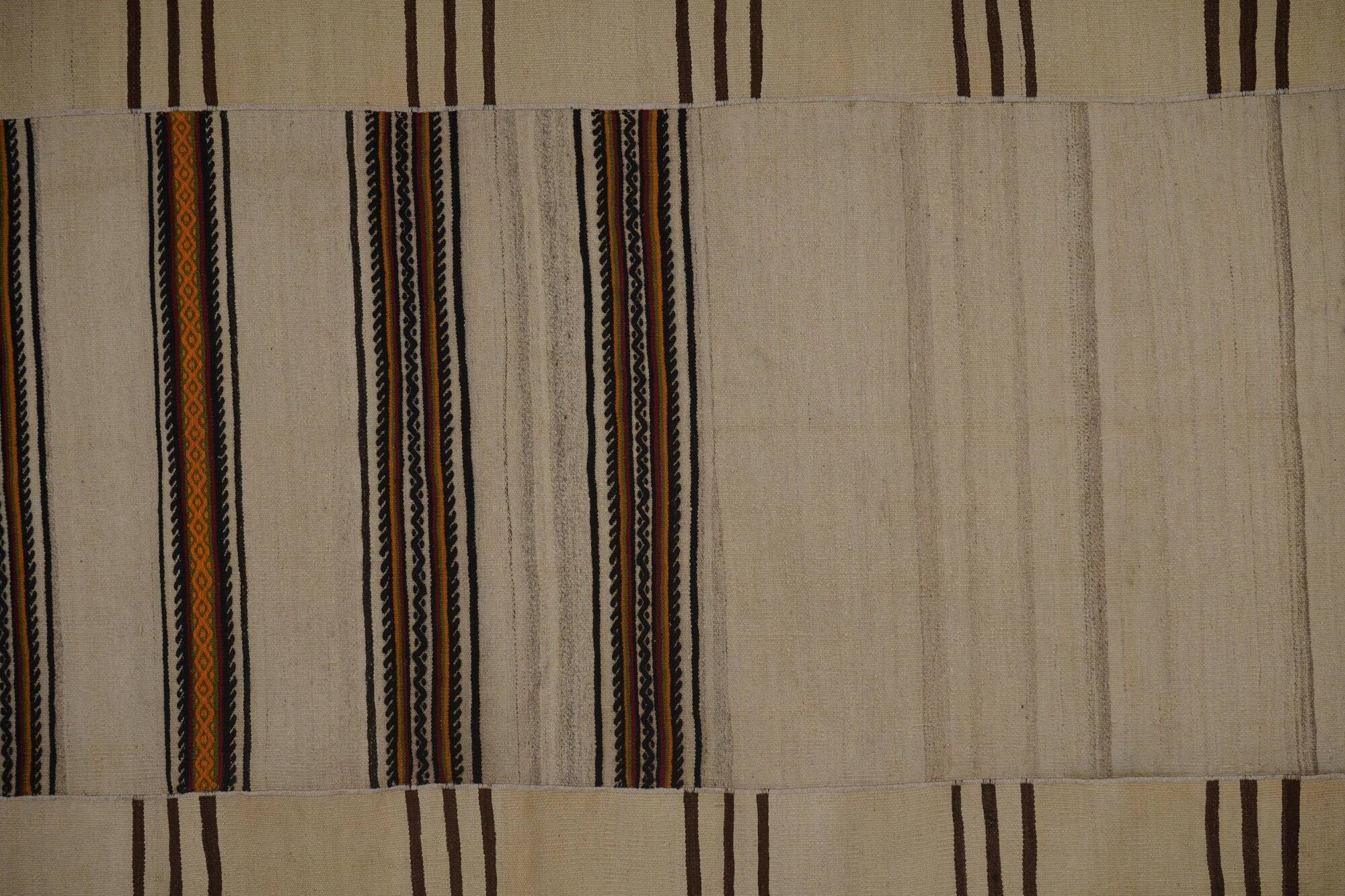 Vintage Turkish kilim handwoven 238x336 cm