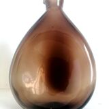 Amber glass liquor decanter 1970