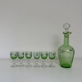 Legras liqueur set - Ouraline - Antique - Glass + carafe