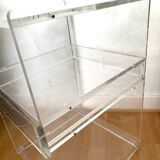 Vintage plexiglass side furniture